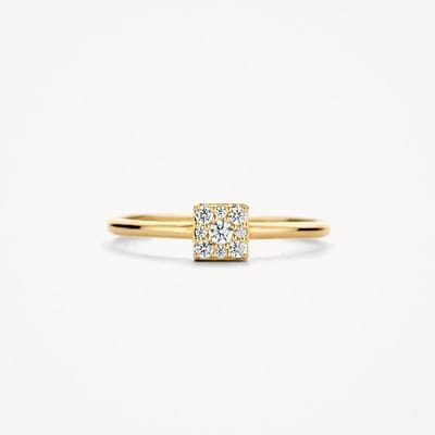 Blush gouden ring Ring 1278YZI/54 | Blush Ring 1278YZI/54 ring sieraden accessoire dames tijdloos design