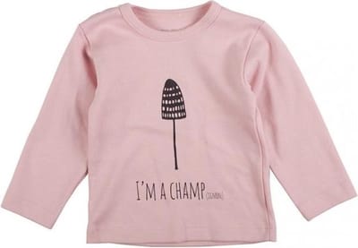 Plum Plum - T-shirt lange mouwen - Gnome "I'm a champ" - Old Pink