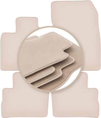 PREMIUM beige vloermatten voor: Nissan Qashqai III SUV 2021-