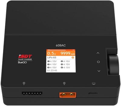 SnelShoppen - ISDT 608AC Lipo AC/DC Acculader voor LiPo/LiIon/LiHv/NiMH/Pb Batterijen - Slimme, Betrouwbare Oplader voor RC Hobbyisten en Professional