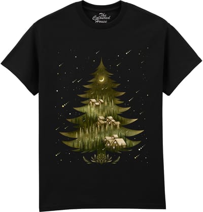 Kerstboom Holy Night The Coloured House T-shirt M