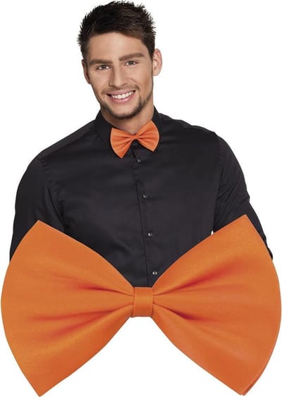 18 stuks: Vlinderstrik Basic - Oranje