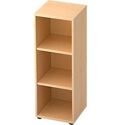 TOPAS LINE boekenkast, 3 OH, spaanplaat, B 400 x D 400 x H 1100 mm, ahorndecor