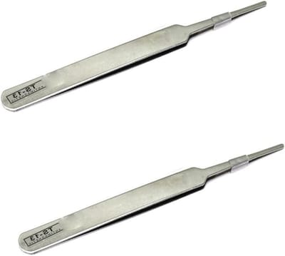 Jhubers Goods - Precisie Pincet Set - Roestvrij Staal - Model Maken - Elektronische Reparatie - DIY - Geschikt voor Model - Roestvrij Staal - 2 stuks precisie pincet set, met fijne tip voor diverse toepassingen.