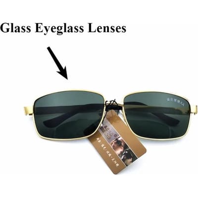 Kwaliteit Heren Zonnebril met Glazen Lenzen Metalen Frame Street Stylish Gepersonaliseerde Zonnebril Transparante Lenzen black