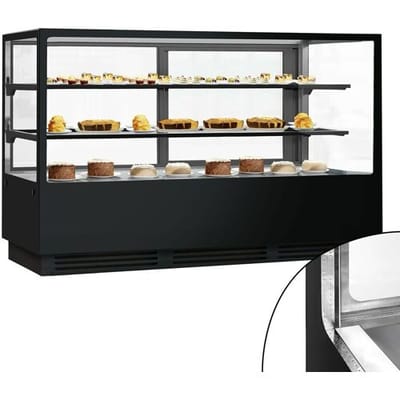 GGM Gastro Kühl- & Kuchenvitrine - 2000mm - Doppelverglasung - mit 2 Ablagen