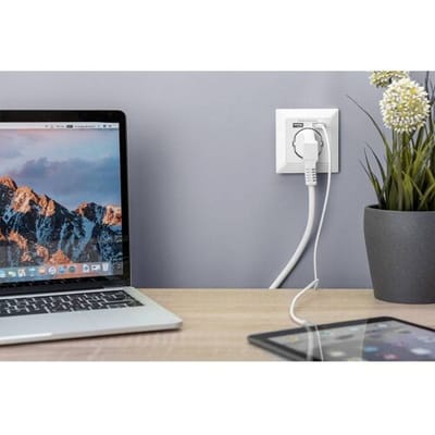 Digitus DA-70613 Stopcontact (onderbouw) Met USB Wit