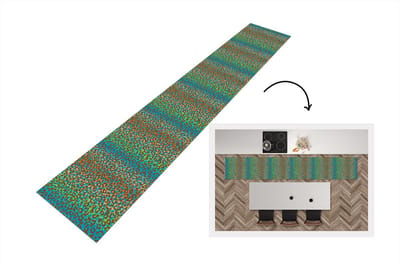 Keukenloper - Loper keuken - Patroon - Panter - Abstract - 300x50 cm - Keukenloper vinyl