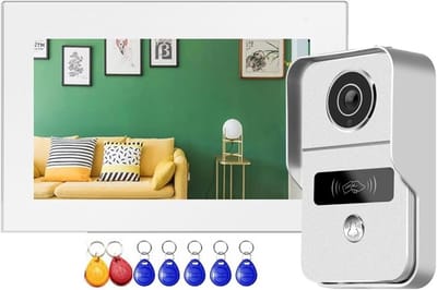 Video Intercom Systeem - Deurbel Camera - Veiligheid Thuis - 1080P HD Beeld - 7 Inch Scherm - Zwart