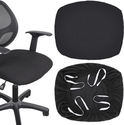 Dailygoods- Bureaustoelhoezen 2 Stuks - Stretchstof - Wasbaar - Verwijderbaar - Elastische Zoom - Geschikt voor Kantoor en Thuis - Stoelhoes