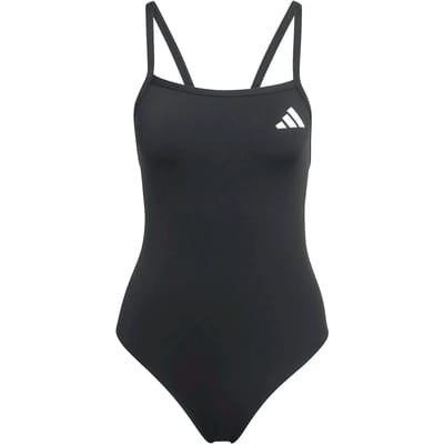 Adidas Performance Zwempak Met V-Rug En Dunne Bandjes - Dames - Zwart