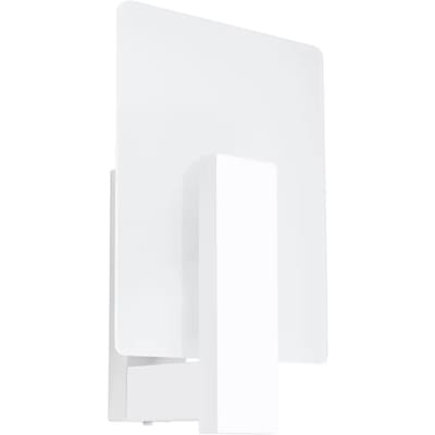 Sollux Lighting Wandlamp Lappo - E14 - wit - hout/glas - 30.5x16x12cm
