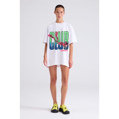 Stieglitz Martine Oversized T-shirt White Maat: M | Tops Outlet | Dames | Wit