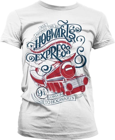 Harry Potter Dames Tshirt -XL- All Aboard The Hogwarts Express Wit