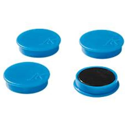 Bevestigingsmagneten, Ø 40 mm, hechtkracht ca. 1200 g, 4 st., blauw