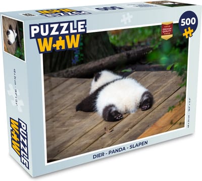 Puzzel Dier - Panda - Slapen - Legpuzzel - Puzzel 500 stukjes