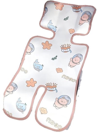 Koelmat voor baby's – Koelmatje voor kinderwagen & autostoel – Comfortabele koelmat – Autostoelaccessoire van 'ice silk'-materiaal – Voor kinderstoel – Geschikt voor buiten in de zomer – Berendesign