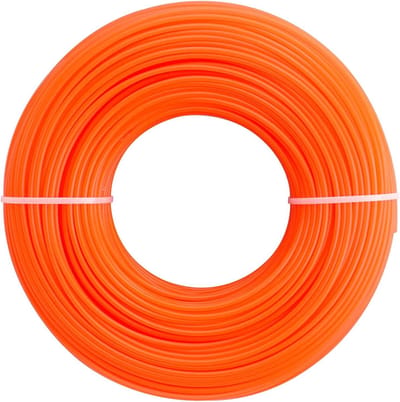Maaidraad Trimmerdraad - Grastrimmer Koord - Tuinonderhoud Gazon - Robuust Nylon Materiaal - 100 Meter 24mm - Oranje