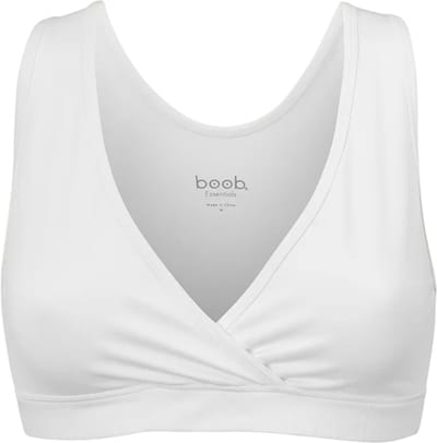 Boob Design - Essential Zwangerschaps - Voedingsbeha - Biologisch Katoen - Wit - Maat S