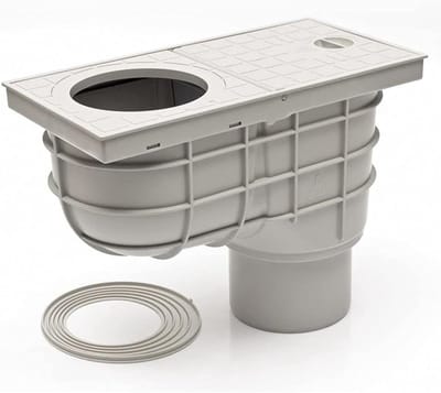 Dakgootafvoer Regenpijp - Verticale Sinkkast - Waterafvoer Buiten - Mechanische Geurklep