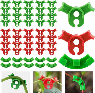 Famanu – Plantenclips voor klimplanten - herbruikbare plantenhouders voor ondersteuning en geleiding van stengels - geschikt voor kamerplanten en tuinplanten - eenvoudig te bevestigen