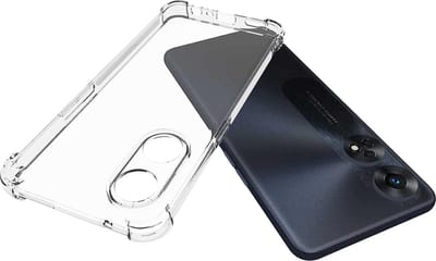 Anti shock Siliconen met Camera/Lens Bescherming Hoesje - Geschikt voor OPPO A98 - Extra sterke hoeken back cover - Transparant