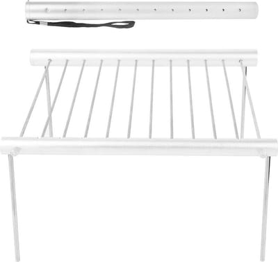 Opvouwbare roestvrijstalen campinggrill voor outdoor koken en picknicks