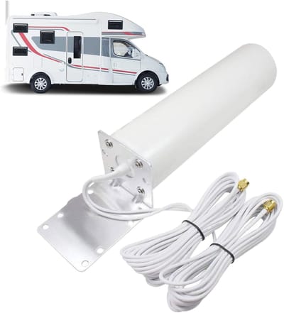 Draadloze Extender Buiten - Wifi Versterker Tuin - Internet Uitbreiden - Waterdicht Ontwerp - 5 meter kabel - Wit
