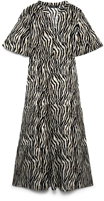 VERO MODA - VMEASY JOY S/S V-NECK 7/8 DRESS WVN - Dames - Maxi jurken