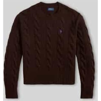 regular fit gebreide pullover van mix van wol en kasjmier