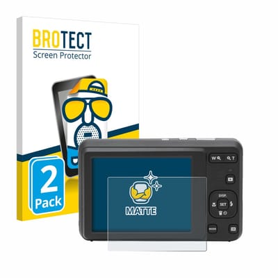 BROTECT - Screenprotector voor Kodak Pixpro FZ55 - Folie Beschermfolie matte 2 Stuks