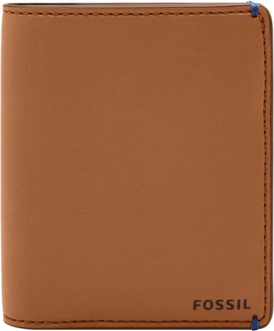 FOSSIL Kaarthoes Joshua Vegan Cactus Front Pocket Wallet Tan Oranje