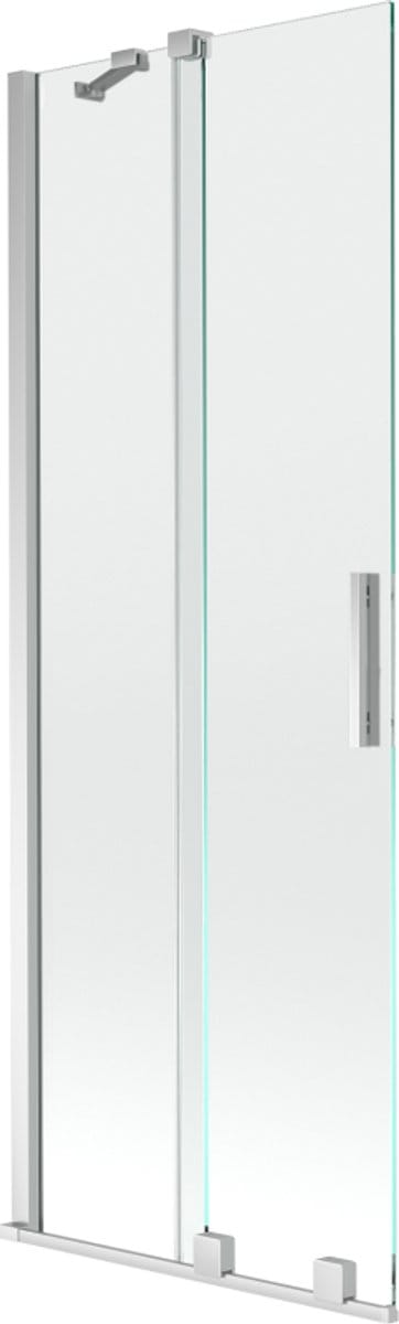 Mexen Velar badwand 2-delige schuif 75 x 150 , transparant, chroom - 896-075-000-01-01