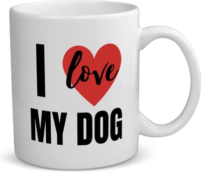 Akyol - i love my dog koffiemok - theemok - Honden - honden liefhebbers - verjaardagscadeau - kado - gift - geschenk - 350 ML inhoud