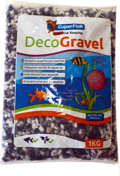 SuperFish Deco Grind Mix Wit-Zwart-Grijs 1KG