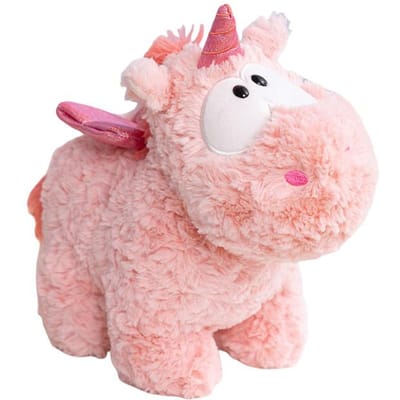 Joli 1 Pièce 18cm28cm Rose Licorne Peluche Jouet Oreiller Mignon Dormant Poupée Remplie Animal Cheval Apaisant Anniversaire Cadeau Créatif 18cm rose
