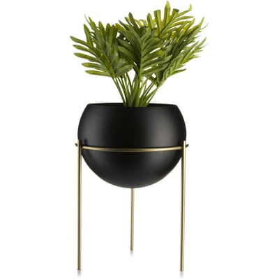 LoftPlant Elegance - Plantenstandaard - Modern loftdesign - Staalconstructie - Goudkleurig met zwarte inzet
