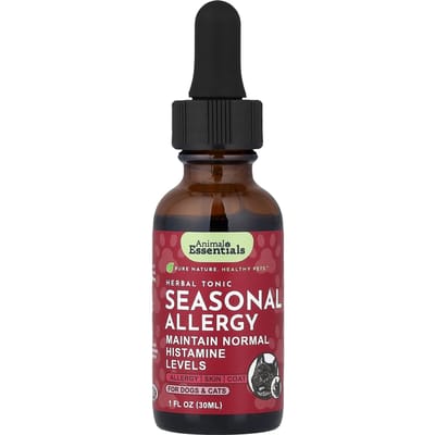 Animal Essentials, Seizoensgebonden Allergieën, voor Honden en Katten, 30ml (1 fl oz) black