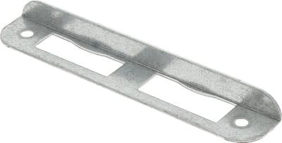 Nemef Hoeksluitplaat - afgerond - 135 x 24 x 12 mm (LxBxH/B+LIP) - staal verzinkt - HP1266 - din links