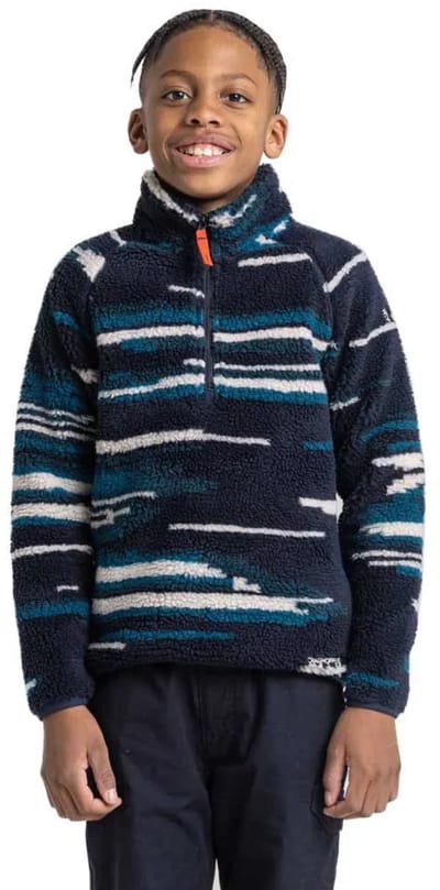 Craghoppers Tivoli Fleece Met Halve Rits Blauw 3-4 Years Kinderen