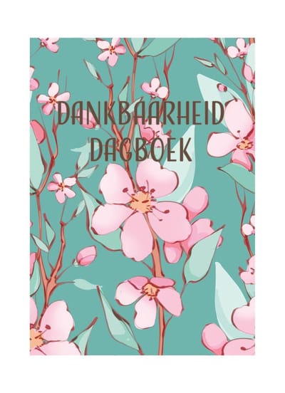 HappyBook - Dagboek - Dankbaarheid - Waar ben je dankbaar voor - Japanse Kers - Softcover - Elastiek - Elke dag opschrijven waar je dankbaar voor bent - Mooi Cadeau - Bloesem - Gratefull - Diary - Herinneringen - Geluk - Happiness - Schrijven dag