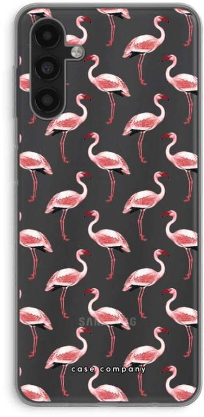 Case Company® - Hoesje geschikt voor Samsung Galaxy A04s hoesje - Flamingo - Soft Cover Telefoonhoesje - Bescherming aan alle Kanten en Schermrand