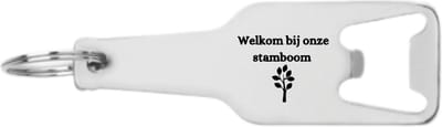 Akyol - welkom bij onze stamboom flesopener - Quotes - familie vrienden - cadeau - 105 x 25mm