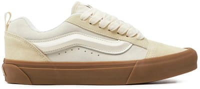 Vans Knu Skool Sneakers Unisex – Marshmallow/Light Gum Beige Suède, VN0009QCDBS1 Unisex Sneakers Marshmallow 35 - Licht Gewicht en Comfortabel