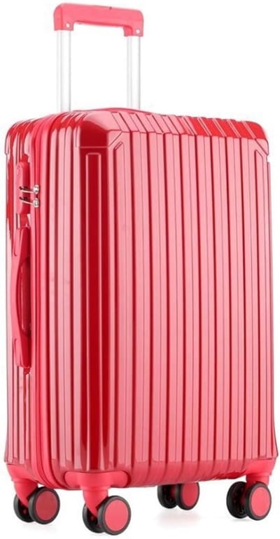 Reis koffer - Koffer met wielen - Zakenreizen en vakantie - Krasbestendige textuur - 24 inch - Rood