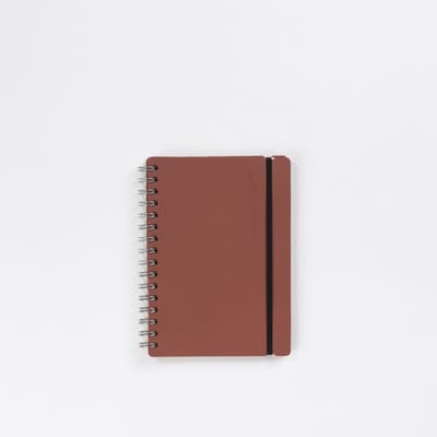 Vacavaliente - Studio Notitieboek A5 - Gerecycled Leer - Bruin