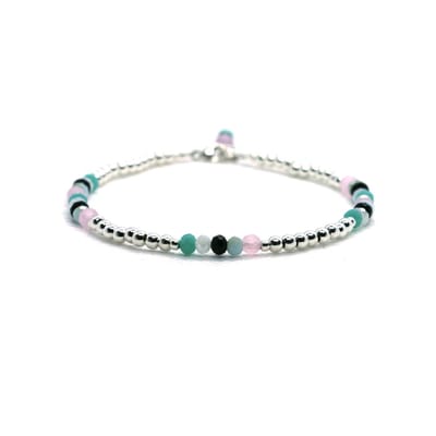 Heaven Eleven - dames - Enkelbandjes - zilver - 925 - COLOR - 3,5mm - 25 cm