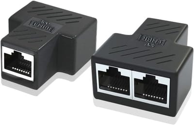 Ethernet LAN Spliterator voor 2 Apparaten - Netwerkverdeling 1 naar 2