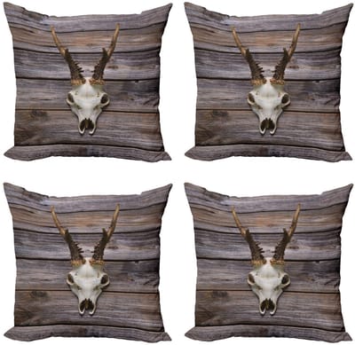 ABAKUHAUS Gewei-kussenhoes – 4×40×40 cm – dubbelzijdig bedrukt