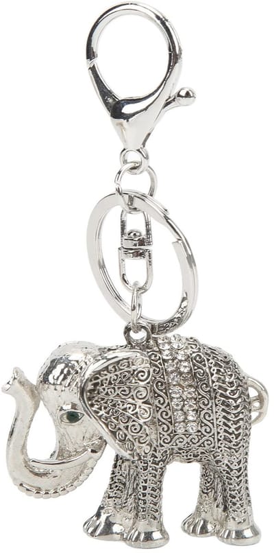 JHUBERS- Sleutelhanger Olifant - Zinklegering - Uniek Ontwerp - Auto-accessoires - Tasaccessoires - Glanzend en Gezond - Sleutelring